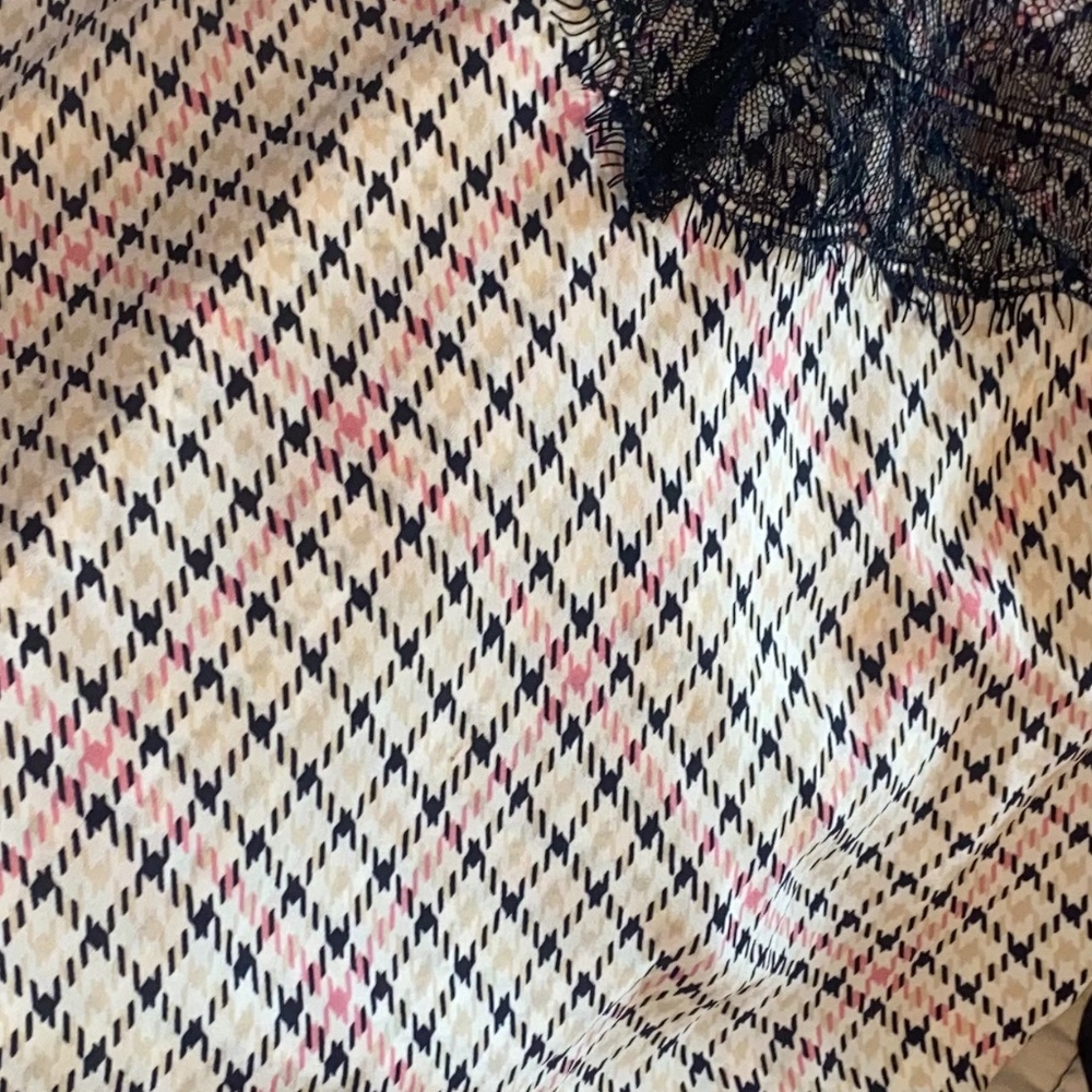 Laced flannel girls tank top for summer season